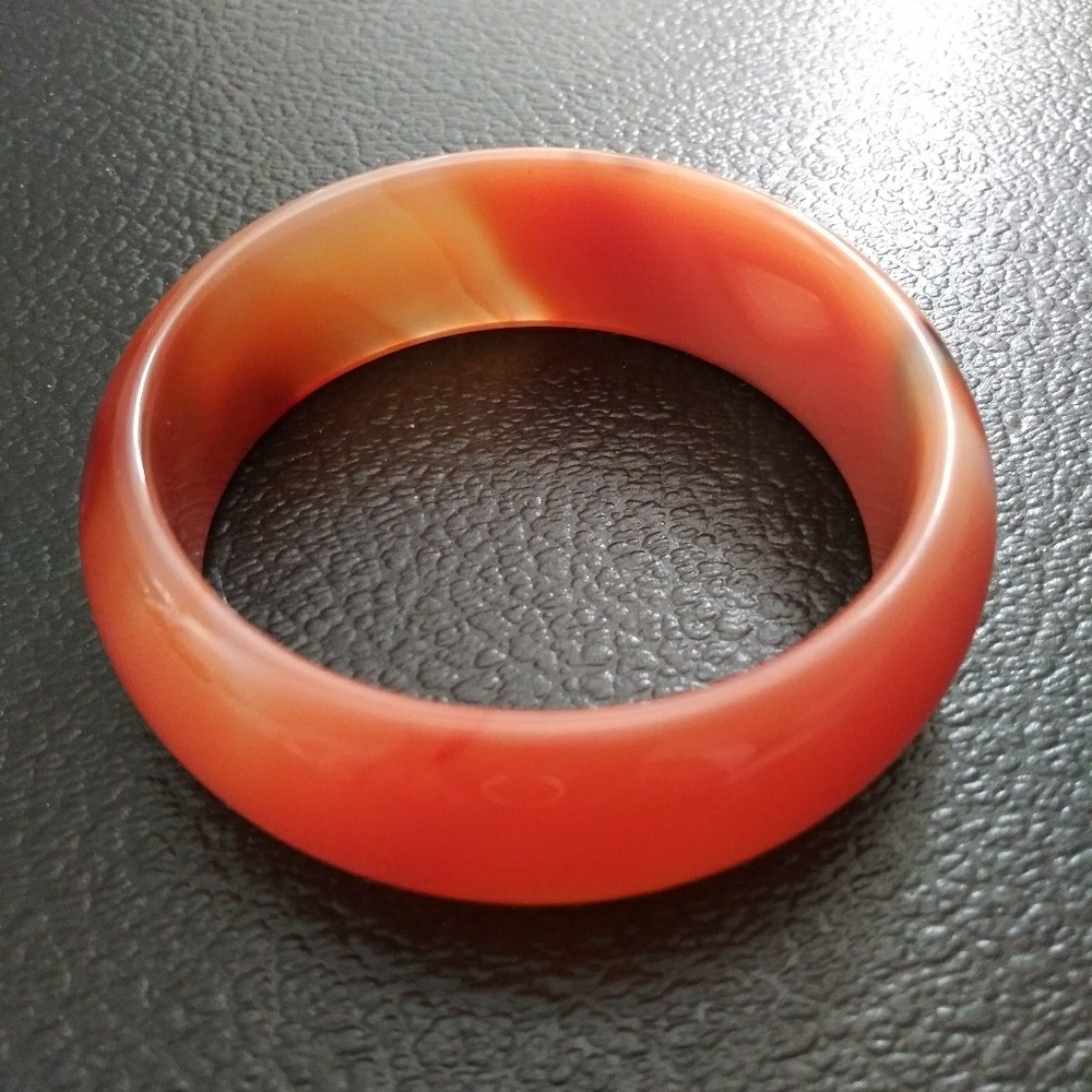 Carnelian bangle bracelet